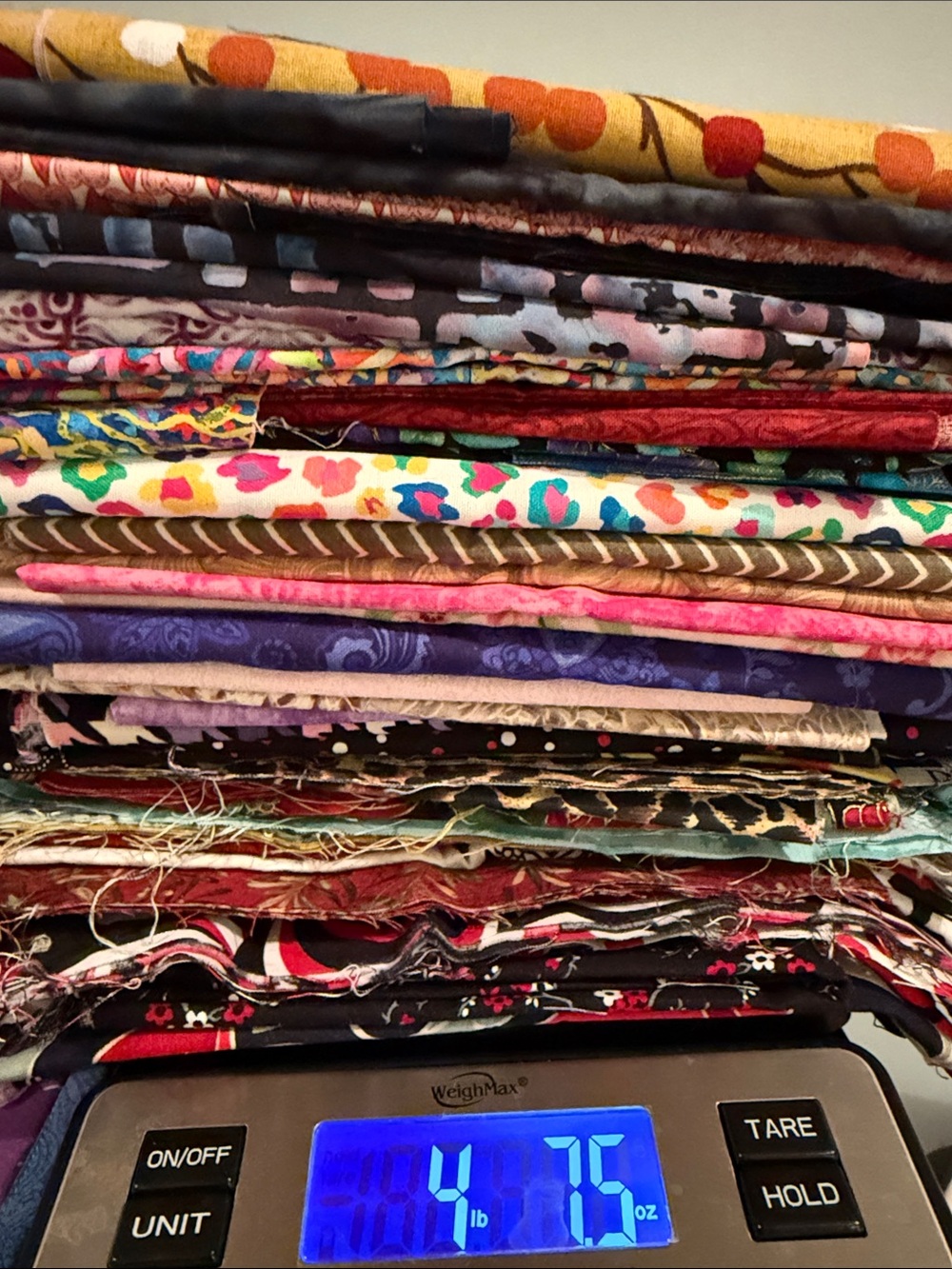 Fabric Mystery Bundle 4.75 lbs Multi-Color Patterned Bundle